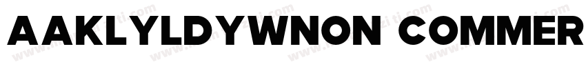 AaKLYLDYWNon CommercialUse字体转换
